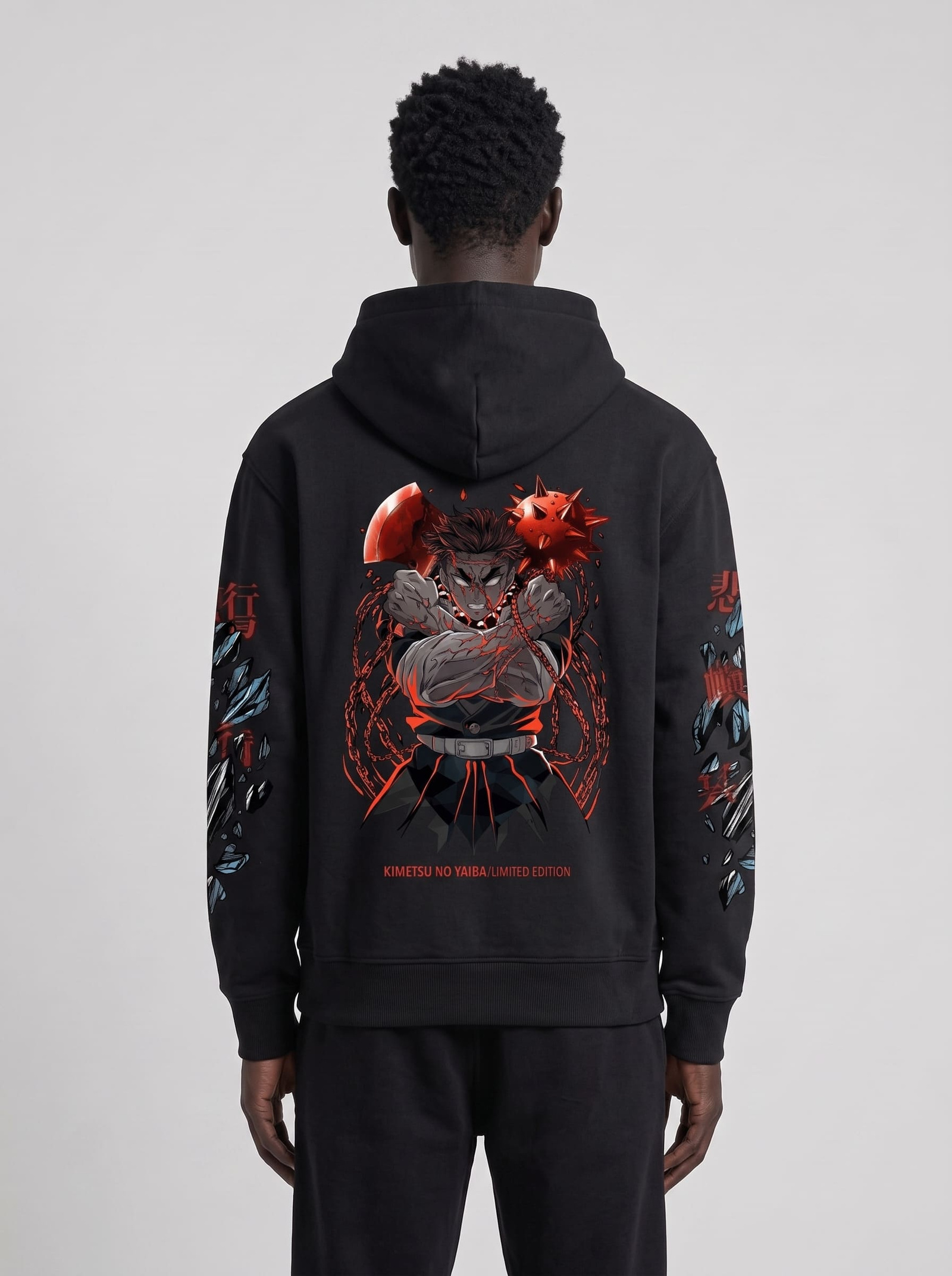 16 (2) Gyomei Hoodie / Demon Slayer