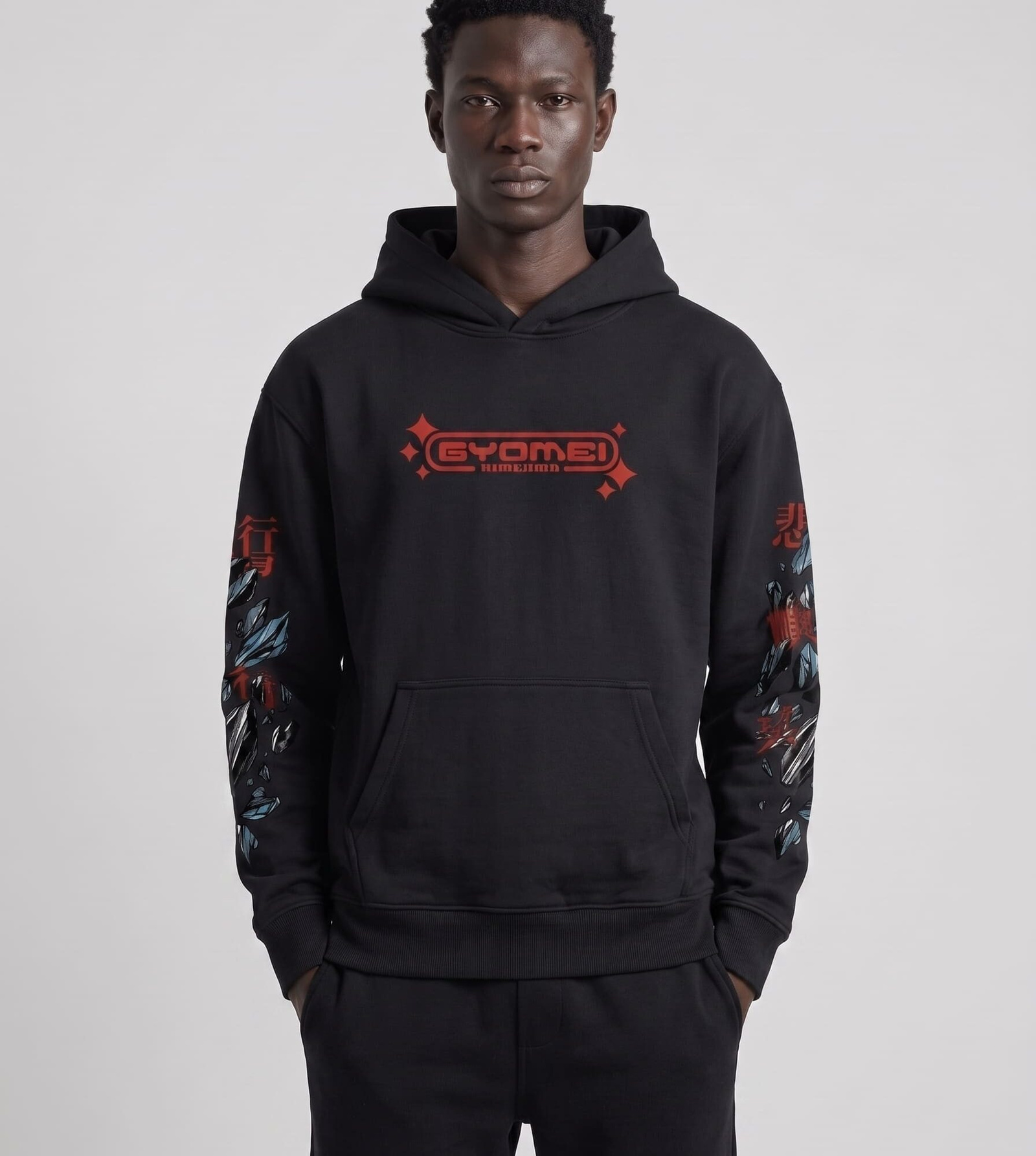 16 (6) Gyomei Hoodie / Demon Slayer