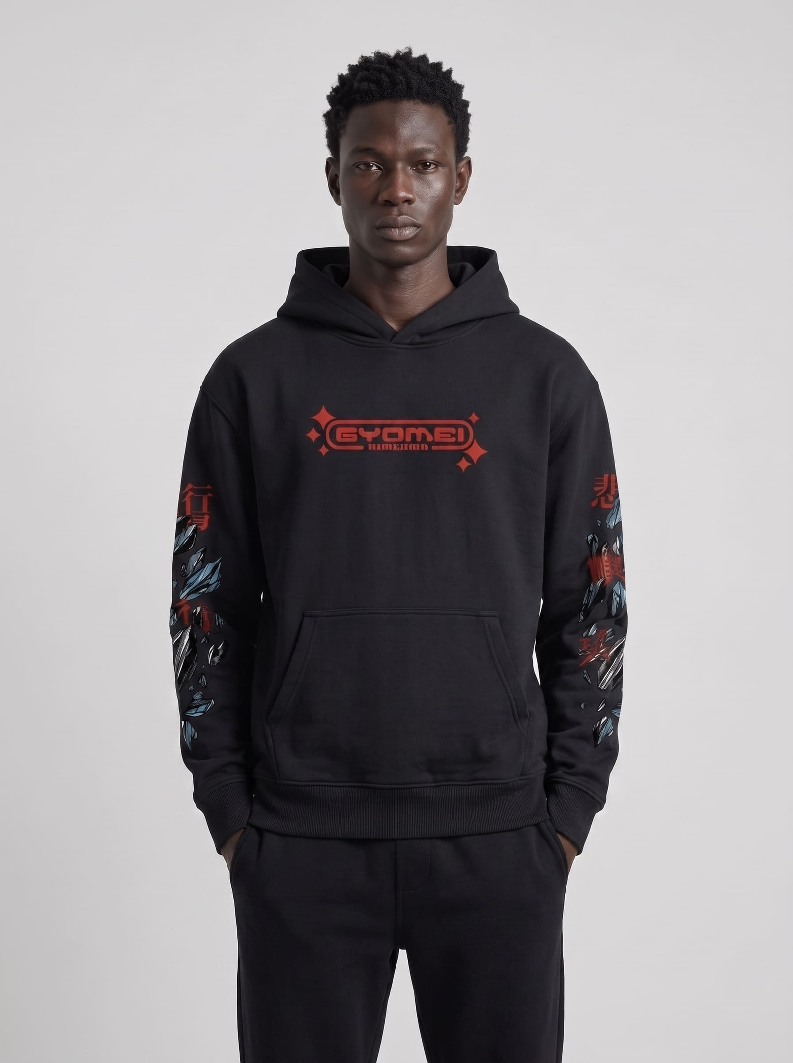 16 (6) Gyomei Hoodie / Demon Slayer