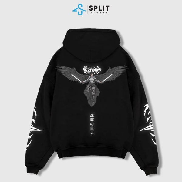 Mikasa Hoodie / AOT - Black