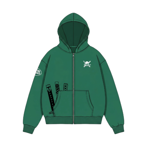 Zoro Zip-Up Hoodie / One piece