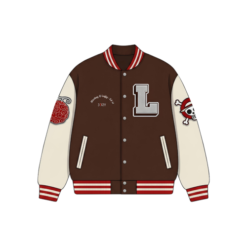 Luffy-Inspired Varsity Jacket / One Piece