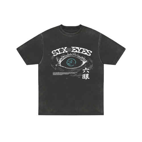 Gojo Washed T-shirt : Six Eyes