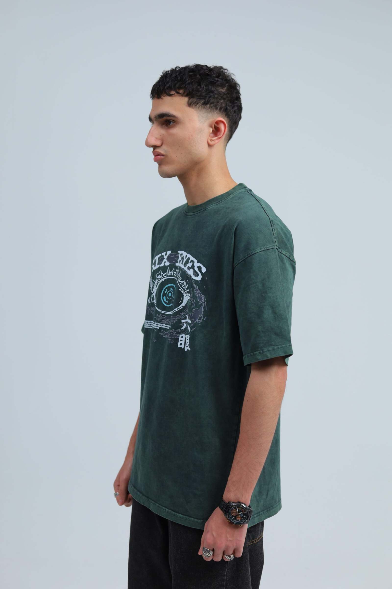 Gojo Washed T-shirt : Six Eyes