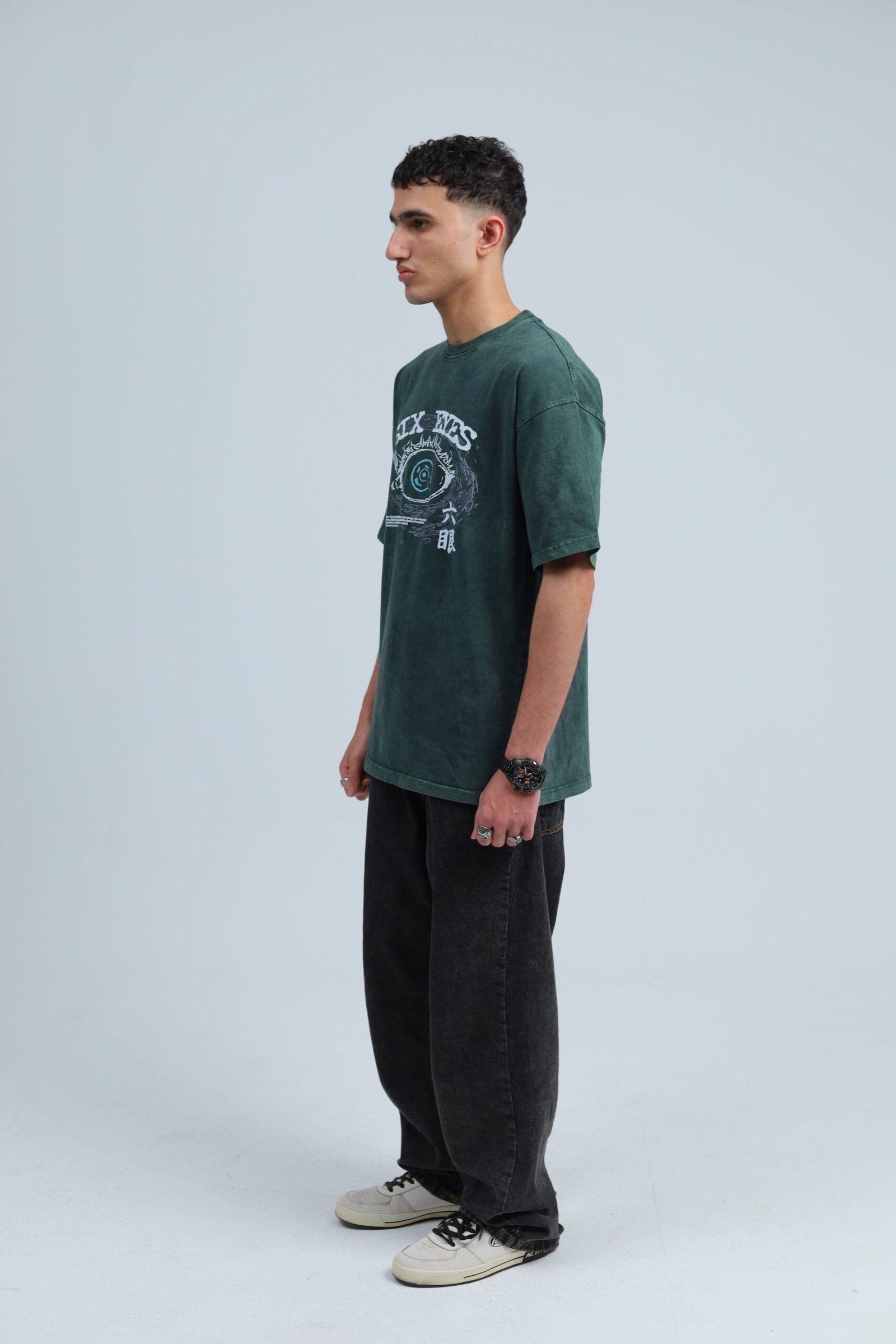 Gojo Washed T-shirt : Six Eyes
