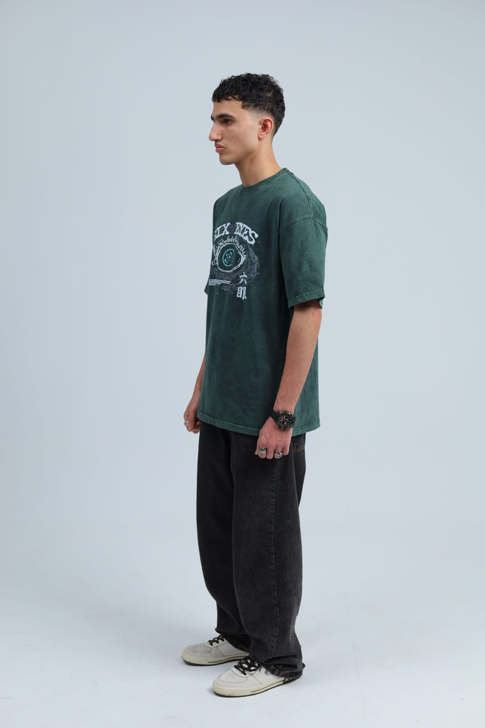 Gojo Washed T-shirt : Six Eyes