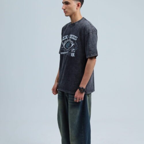 IMG_2352 Gojo Washed T-shirt : Six Eyes
