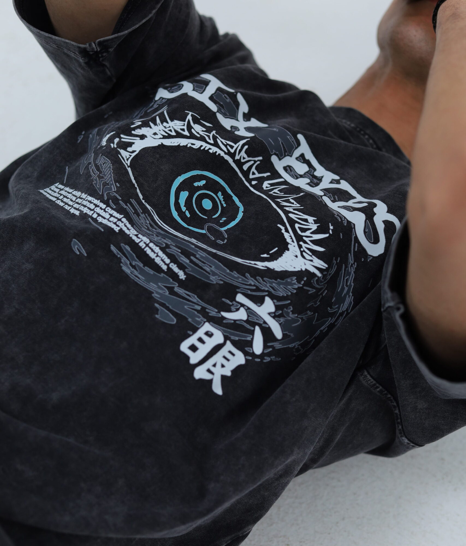 Gojo Washed T-shirt : Six Eyes