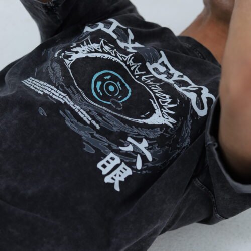 IMG_2376 Gojo Washed T-shirt : Six Eyes