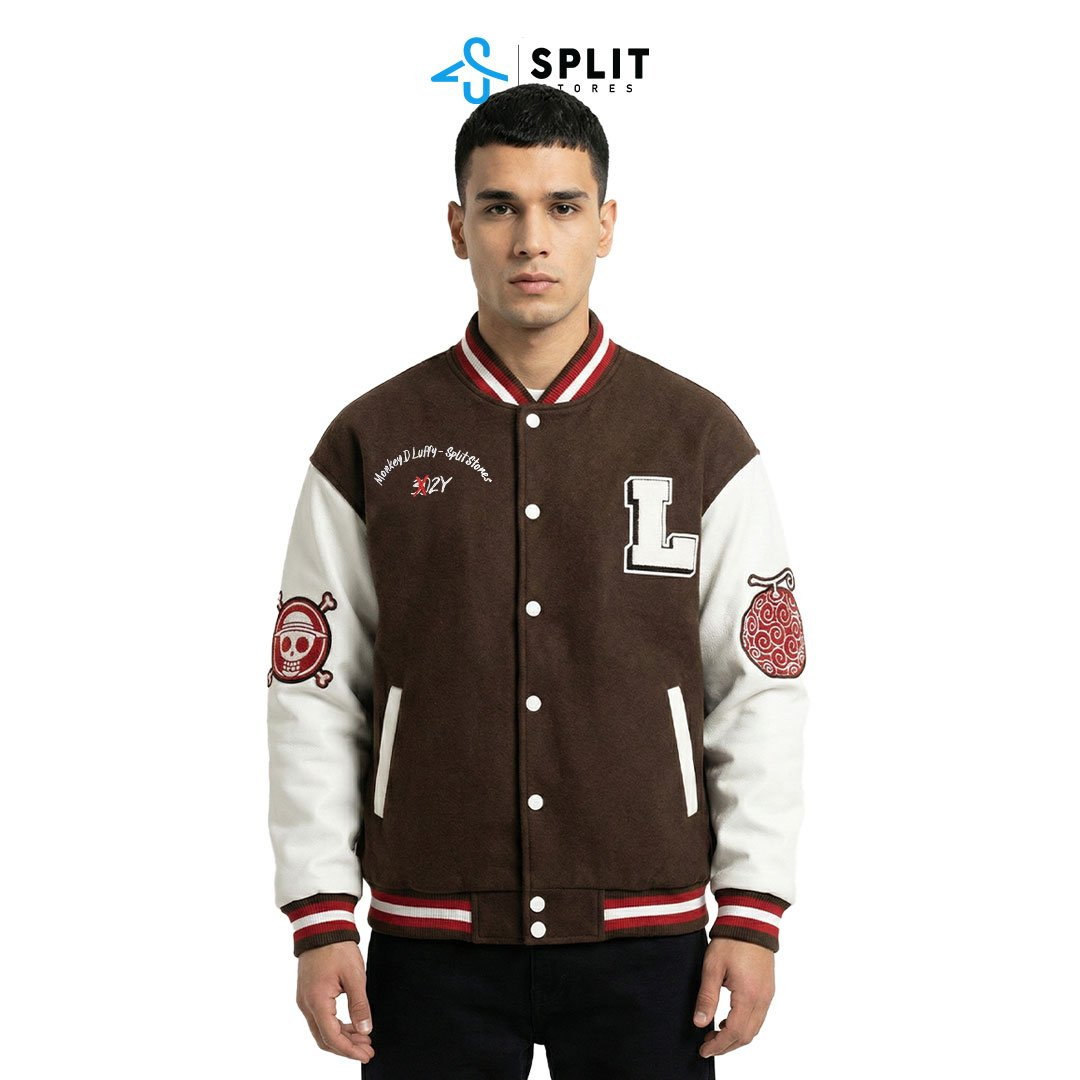 Luffy-Inspired Varsity Jacket / One Piece