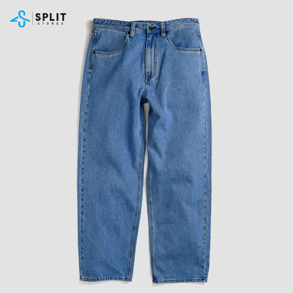 Jeans-1.jpg Wide-leg Baggy Denim Pants - Blue