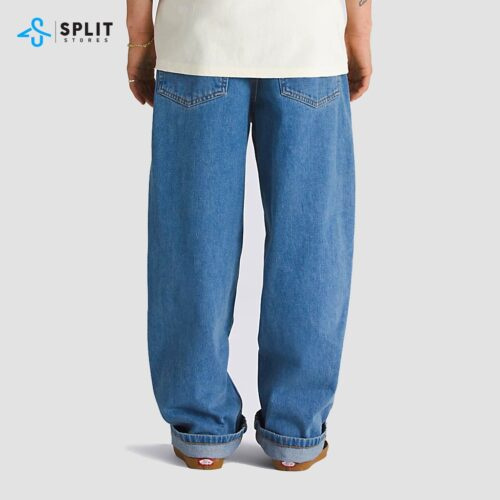 Wide-leg Baggy Denim Pants - Blue