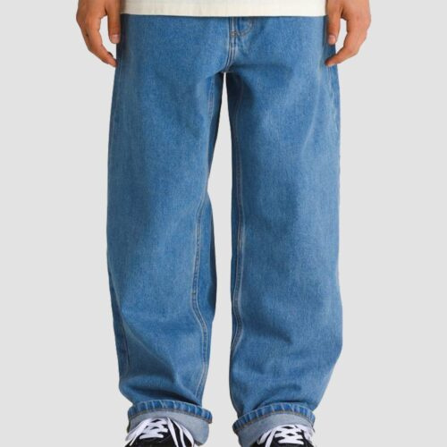 Wide-leg Baggy Denim Pants - Blue