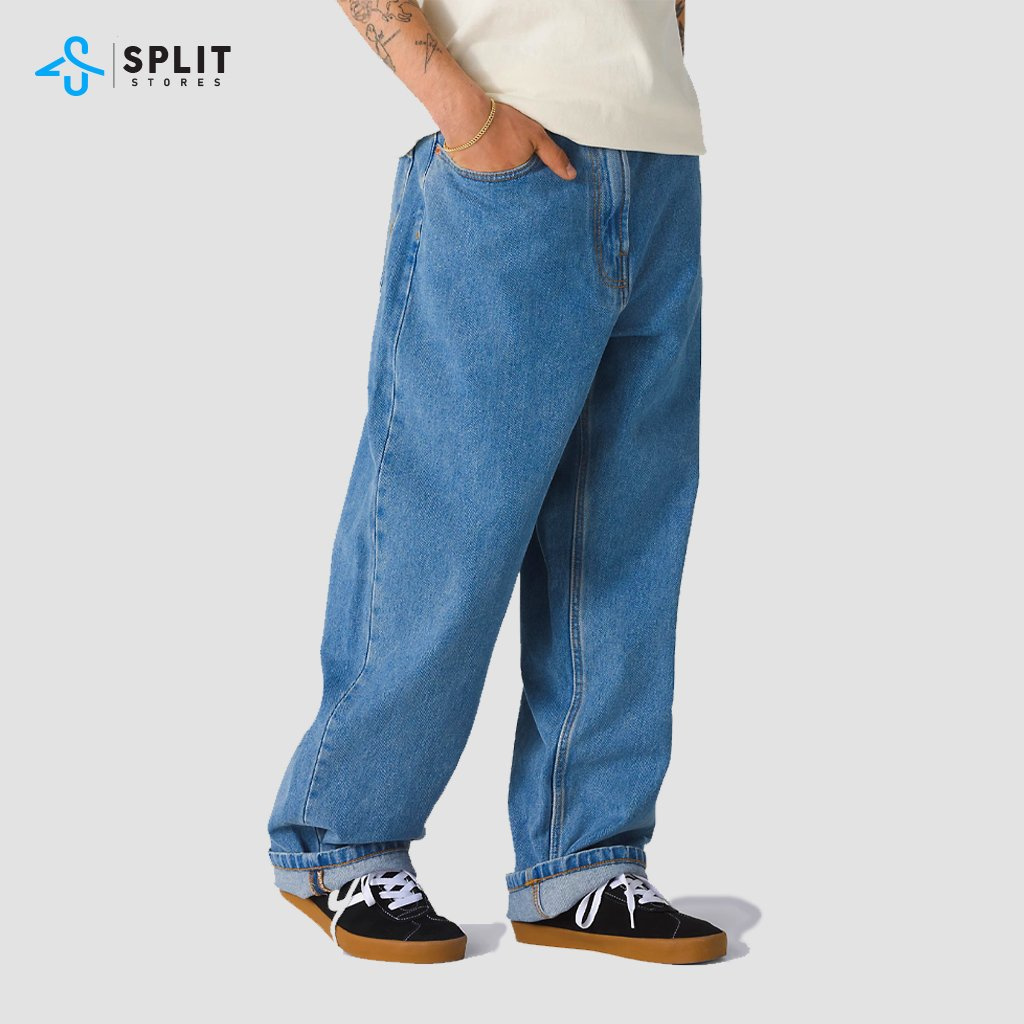 Jeans-Seasion-4.jpg Wide-leg Baggy Denim Pants - Blue