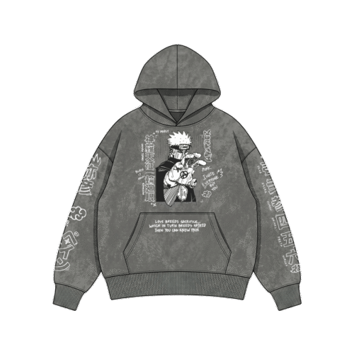Pain4 Pain Vintage Hoodie / Naruto