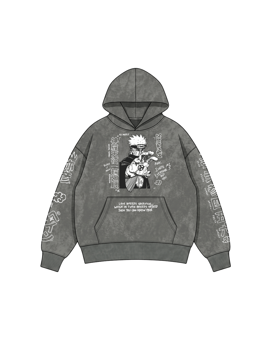 Pain Vintage Hoodie / Naruto