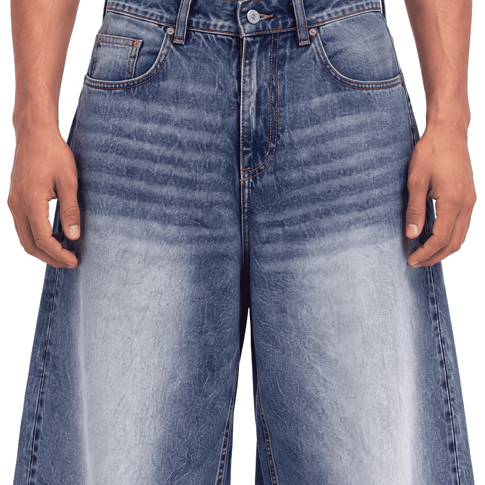 1 “BASIC NAVY” Super Baggy Jeans