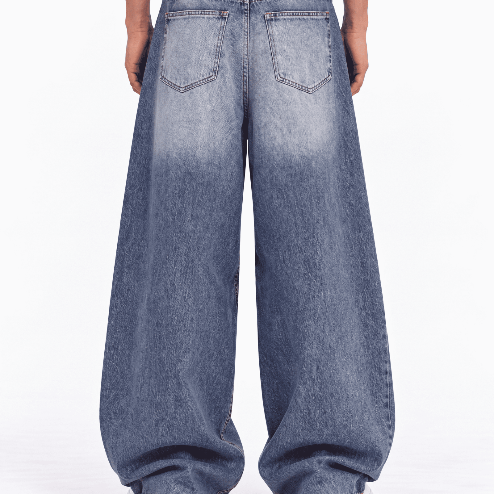 3 “BASIC NAVY” Super Baggy Jeans