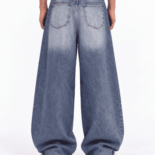 3 “BASIC NAVY” Super Baggy Jeans