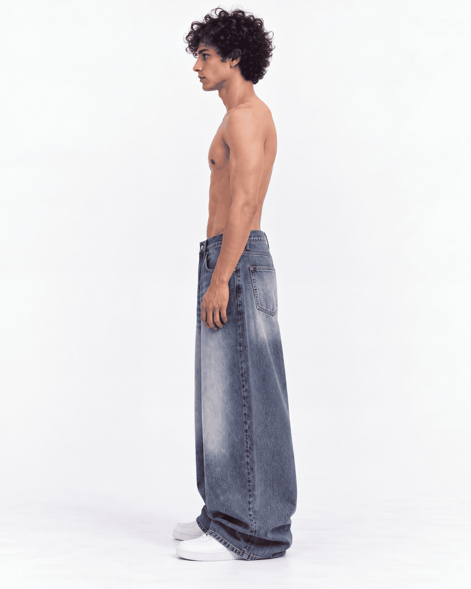 4 “BASIC NAVY” Super Baggy Jeans