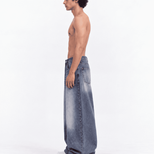 4 “BASIC NAVY” Super Baggy Jeans