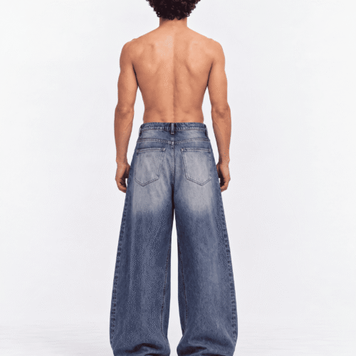 5 “BASIC NAVY” Super Baggy Jeans
