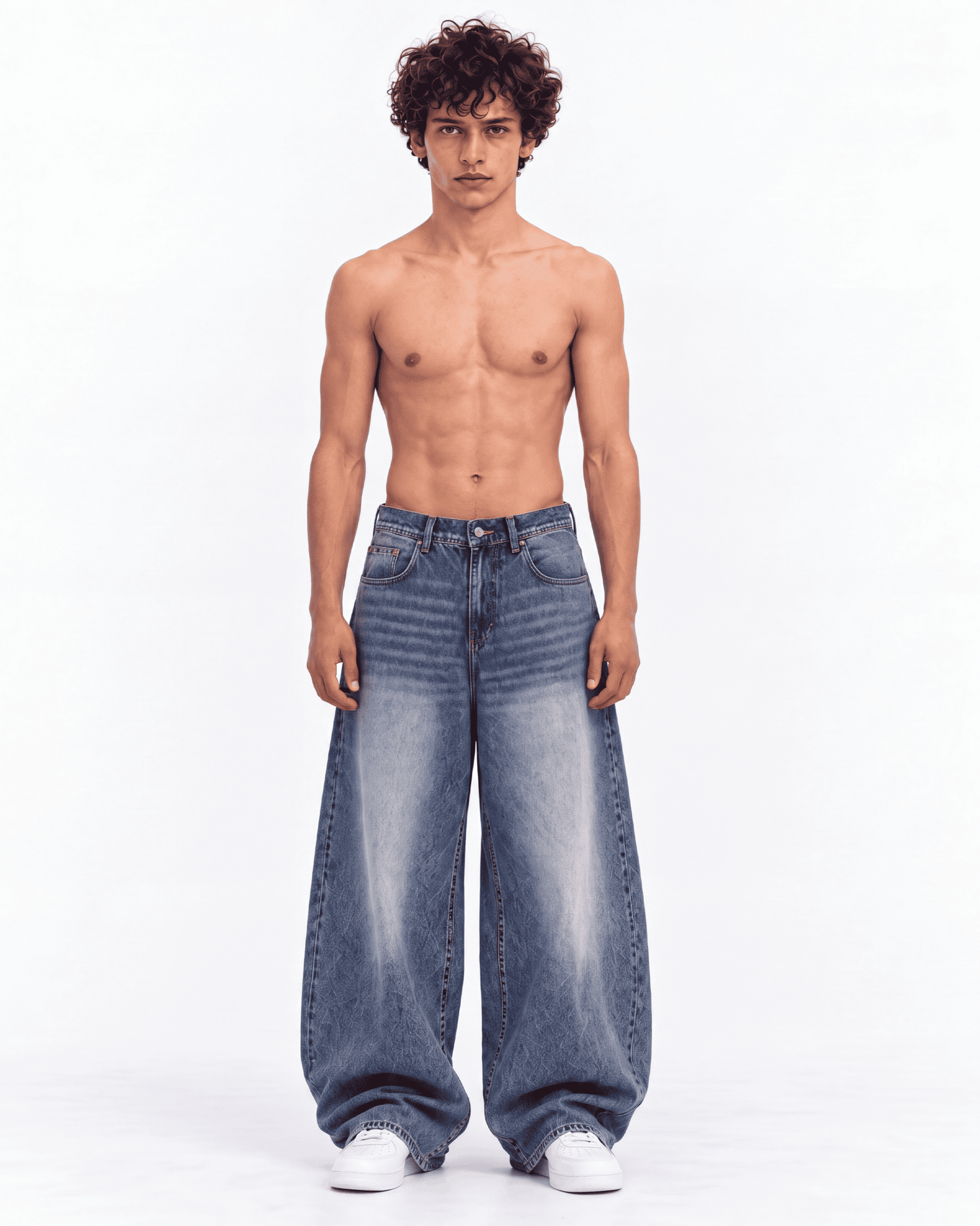 6 “BASIC NAVY” Super Baggy Jeans