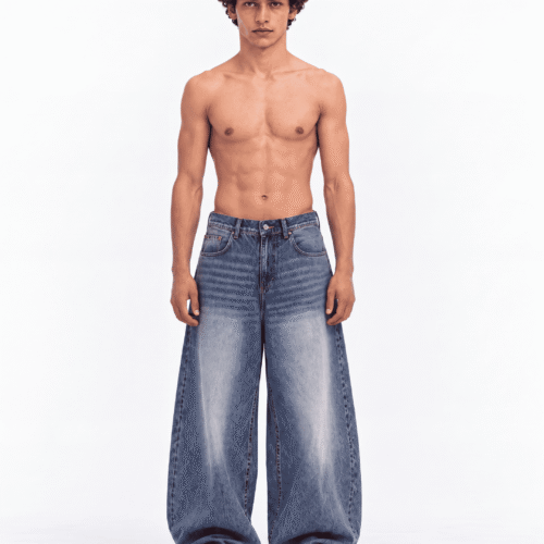 6 “BASIC NAVY” Super Baggy Jeans