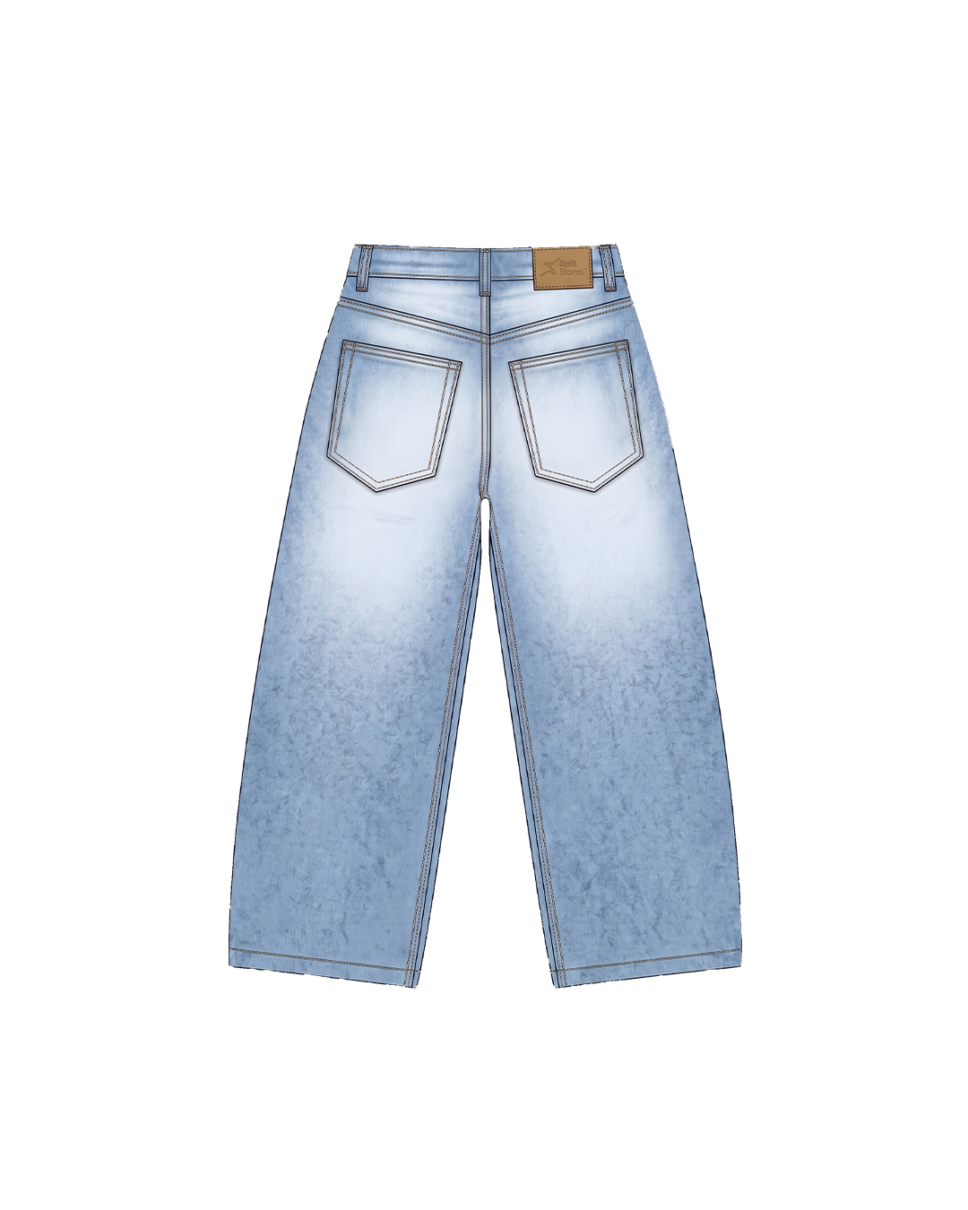 Blue 1 “BASIC BLUE” Super Baggy Jeans