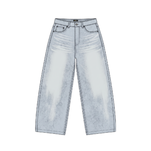“BASIC GRAY” Super Baggy Jeans