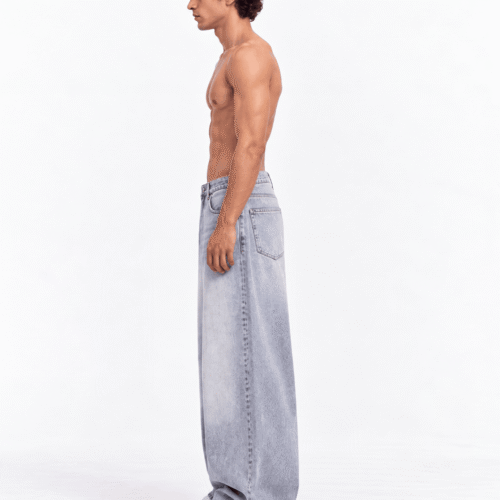 J2 “BASIC GRAY” Super Baggy Jeans