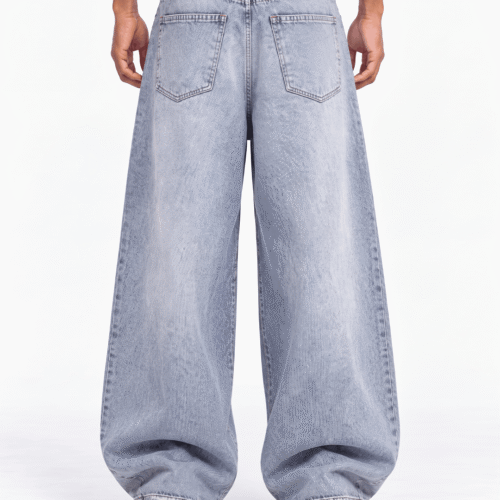 J6 “BASIC GRAY” Super Baggy Jeans