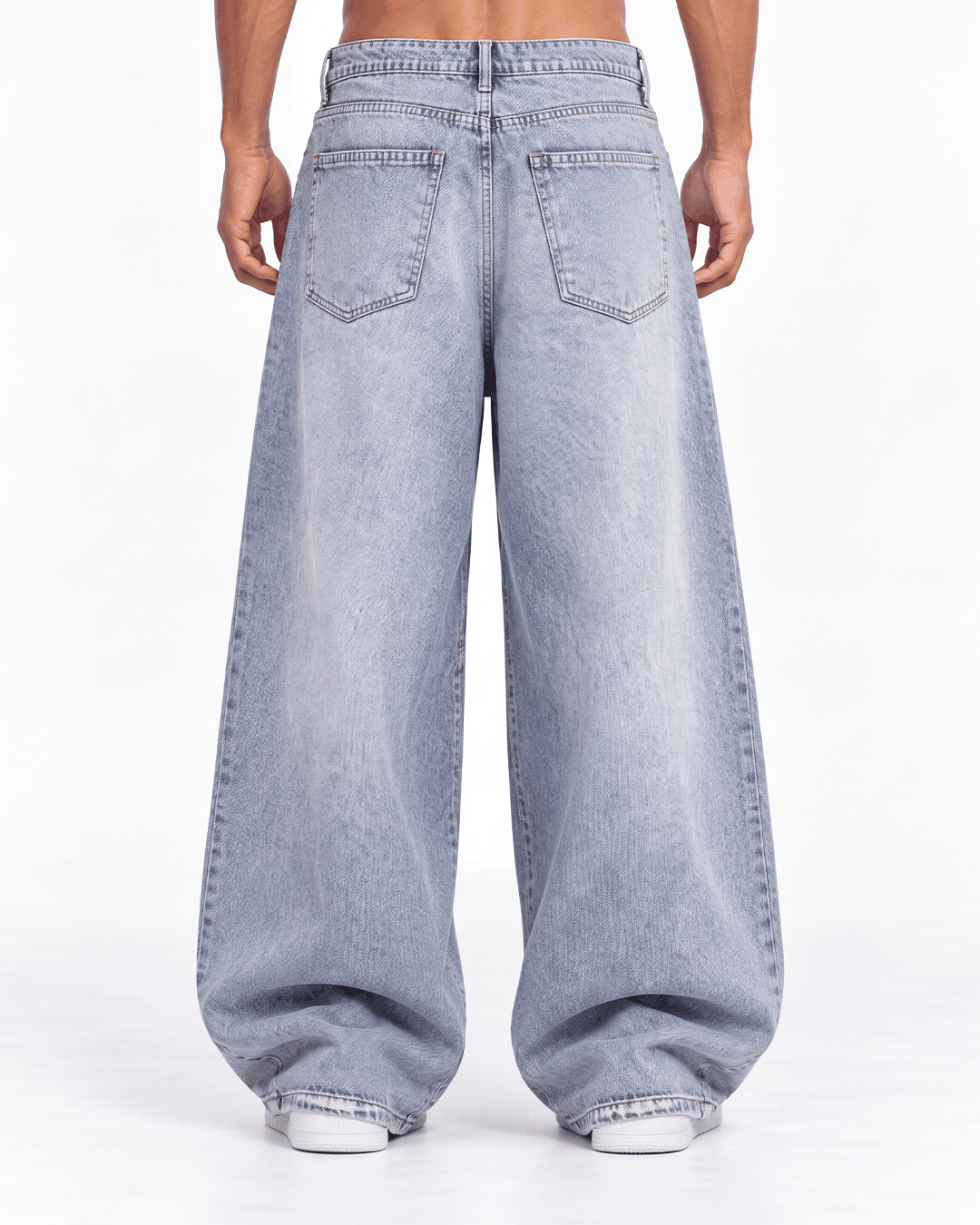 J6 “BASIC GRAY” Super Baggy Jeans