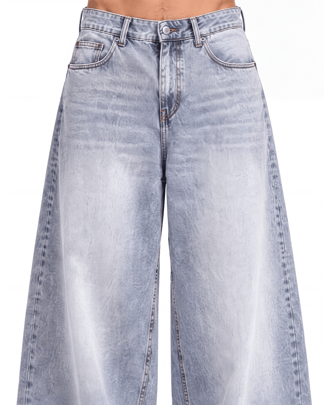 J7 “BASIC GRAY” Super Baggy Jeans