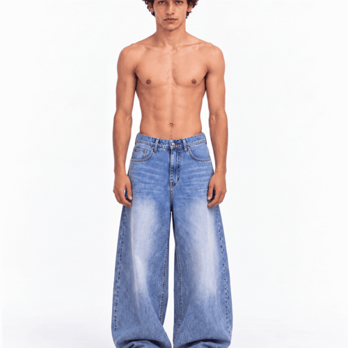 Q1 “BASIC BLUE” Super Baggy Jeans