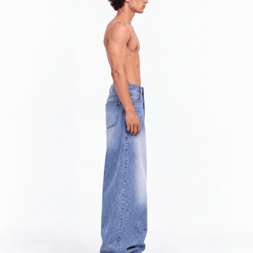 Q3 “BASIC BLUE” Super Baggy Jeans