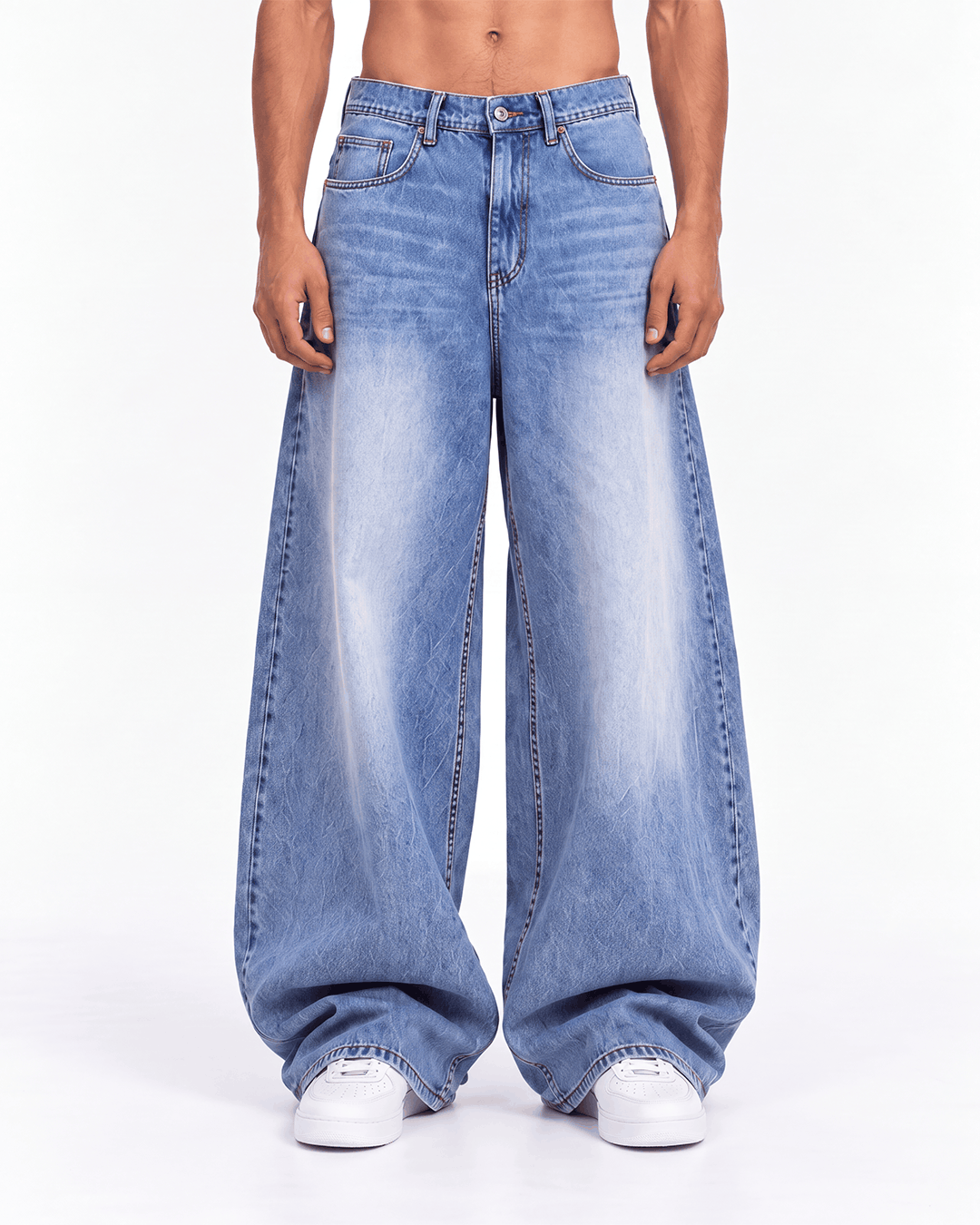 Q4 “BASIC BLUE” Super Baggy Jeans