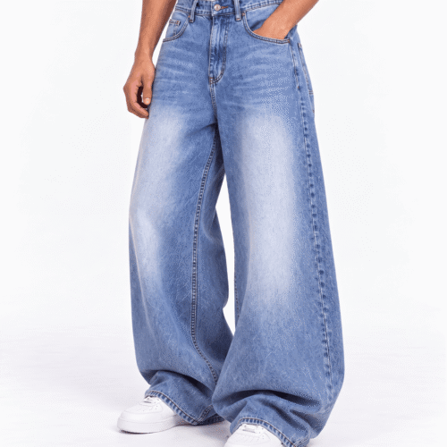 Q6 “BASIC BLUE” Super Baggy Jeans