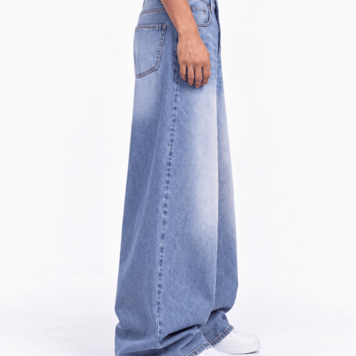 Q7 “BASIC BLUE” Super Baggy Jeans